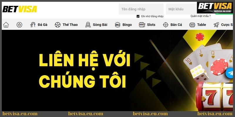 Liên hệ 1 Liên hệ Betvisa giải đáp mọi trường hợp 24/7
